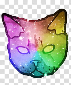 Catwang, multicolored cat transparent background PNG clipart