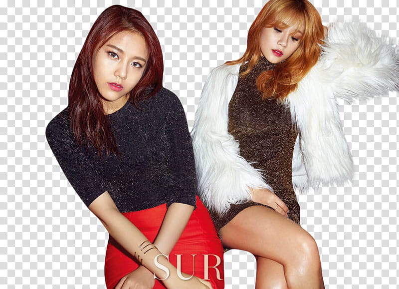 Hyejeong x Yuna AOA transparent background PNG clipart