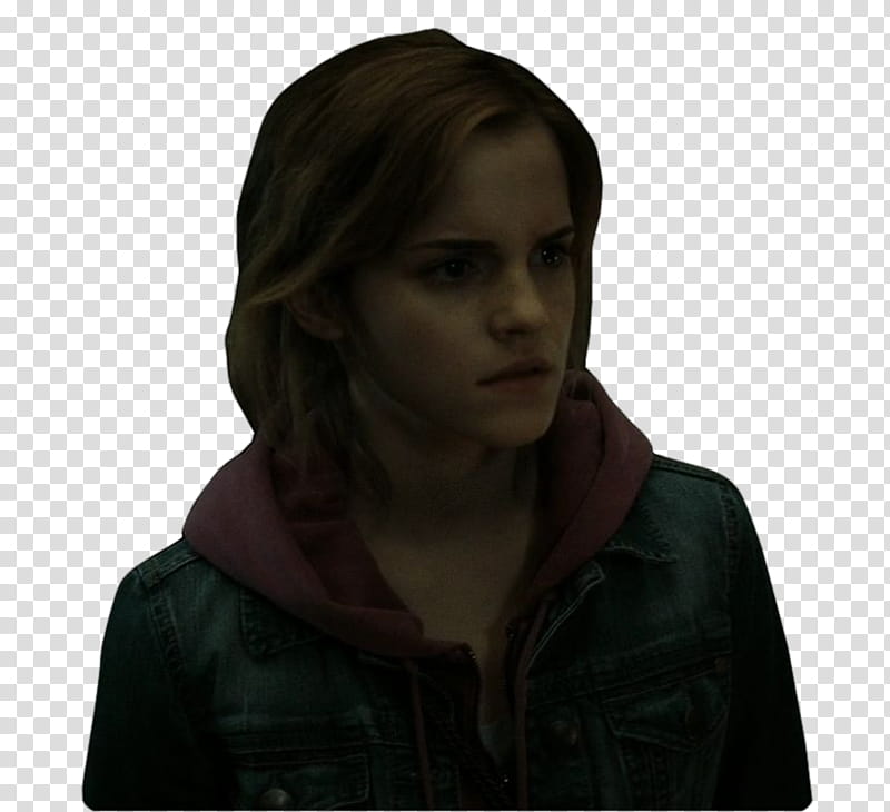 draco hermione tomriddle, Emma Watson wearing blue denim hooded tops transparent background PNG clipart