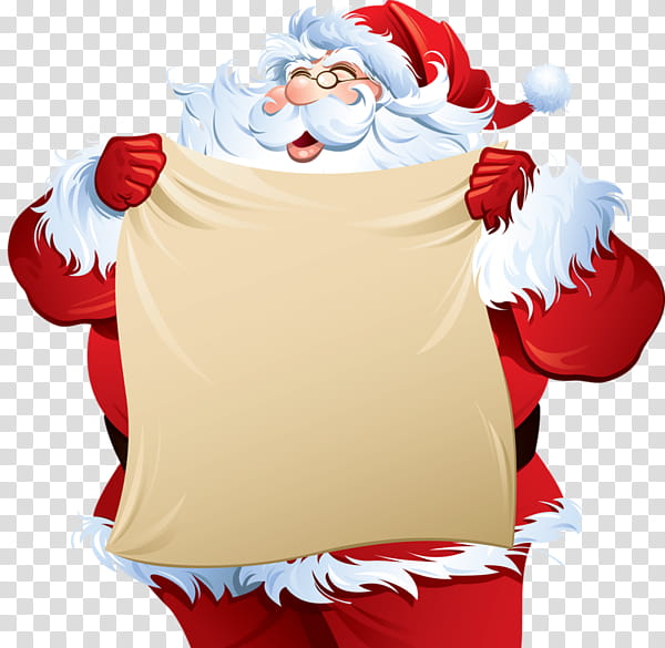 Santa Clause illustation transparent background PNG clipart