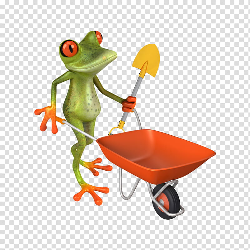 Wheelbarrow, Frog, Tree Frog, True Frog, Agalychnis, Vehicle, Tool transparent background PNG clipart