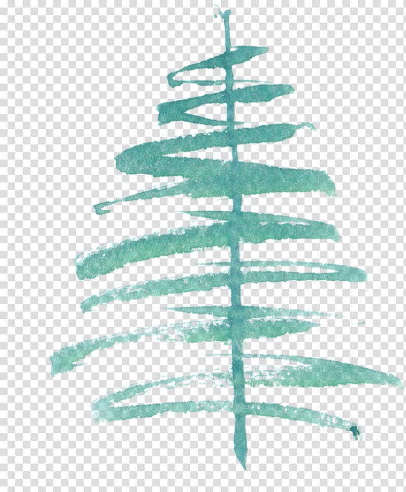 Christmas Tree Watercolor, Watercolor Painting, Zhongshan District Liupanshui, Size, Computer Software, Cartoon, Volume, Turquoise transparent background PNG clipart