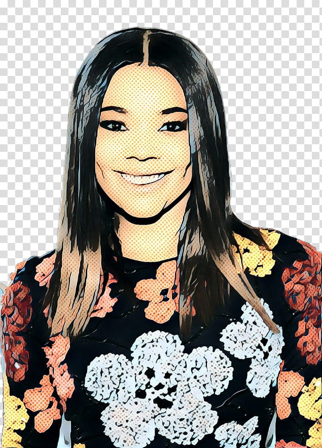 Hair, Gabrielle Union, Hair Coloring, Black Hair, Wig, Hairstyle, Long Hair, Lace Wig transparent background PNG clipart