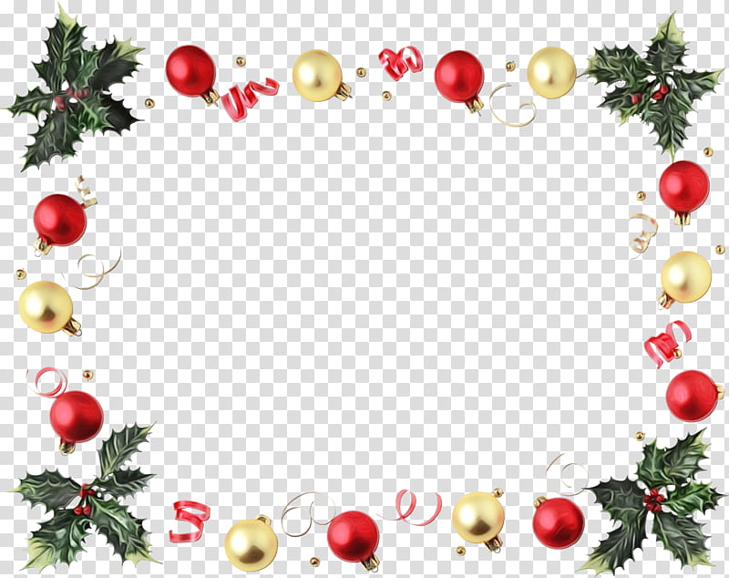 Background Watercolor Frame, Paint, Wet Ink, Christmas Day, Frames, BORDERS AND FRAMES, Santa Claus, Christmas Decoration transparent background PNG clipart