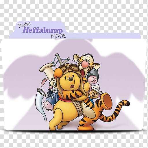 Pooh Heffalump Movie Folder Icon, pooh-heffalump-movie transparent background PNG clipart