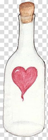 Girly Things s, white and red heart graphic decorative bottle transparent background PNG clipart