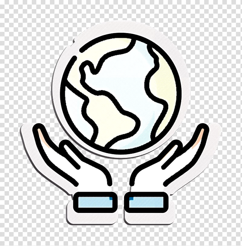 Natural Disaster icon Earth icon Save icon, Symbol, Hand, Finger, Logo, Thumb, Emblem, Line Art transparent background PNG clipart
