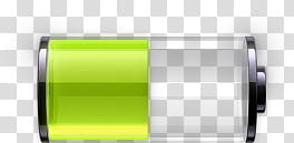 prOtek iphone theme, green and gray battery icon transparent background PNG clipart