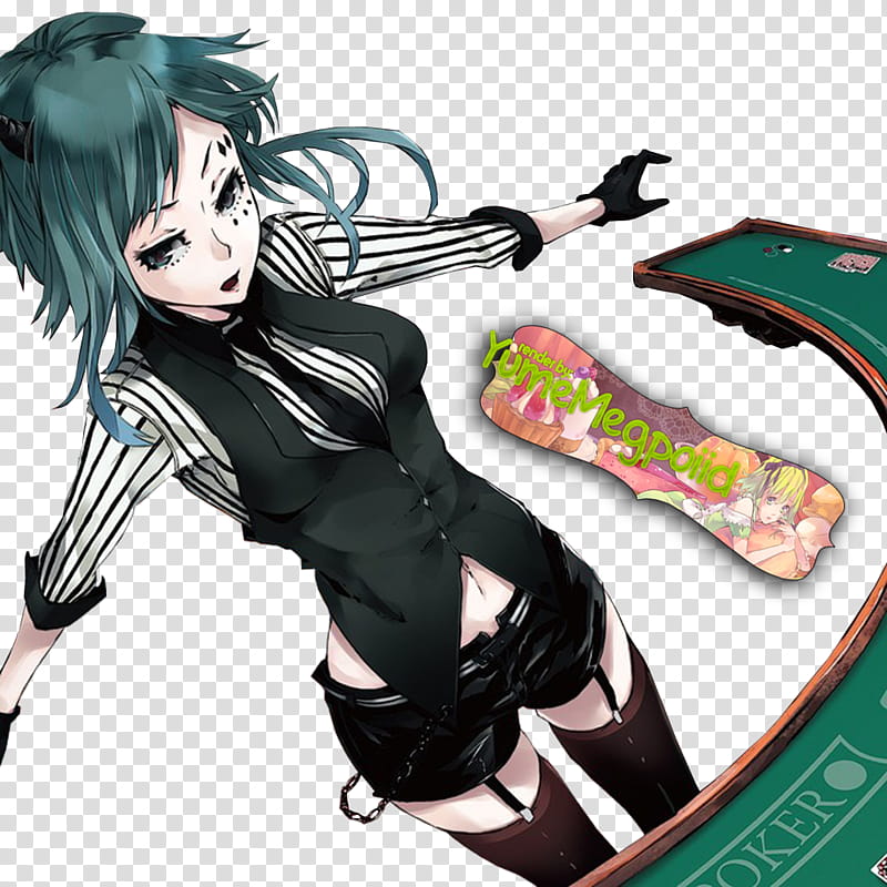 Poker Face Gumi transparent background PNG clipart