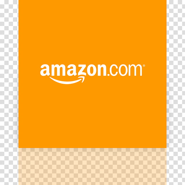 Metro UI Icon Set  Icons, Amazon_mirror, Amazon.com text on orange background transparent background PNG clipart