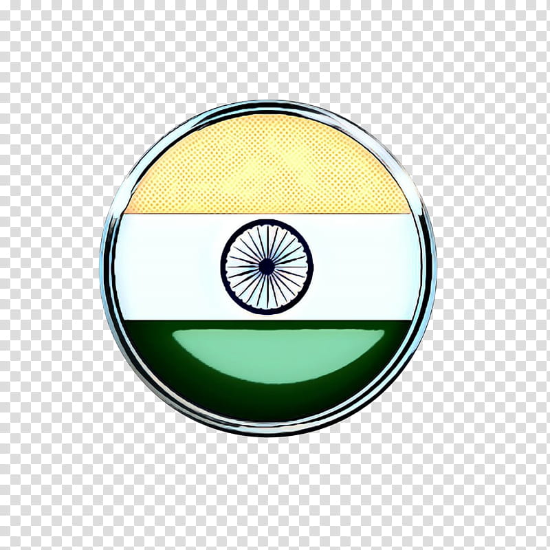 India Flag Badge, Pop Art, Retro, Vintage, Green, Flag Of India, Emblem, Indian People transparent background PNG clipart