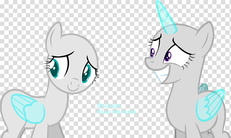 Base , two unicorn characters transparent background PNG clipart