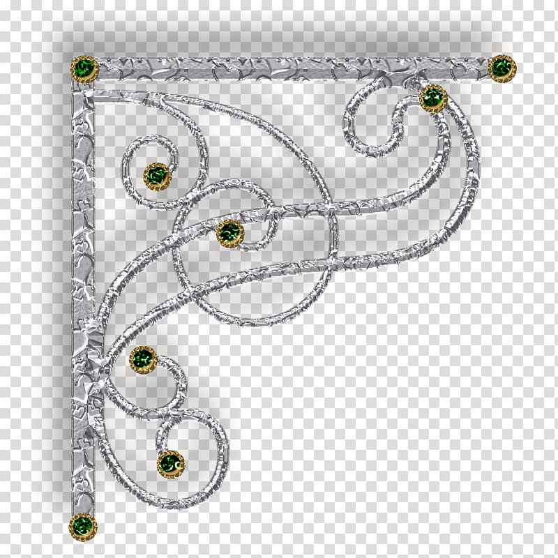 DiZa decorative element, gray scroll border transparent background PNG clipart