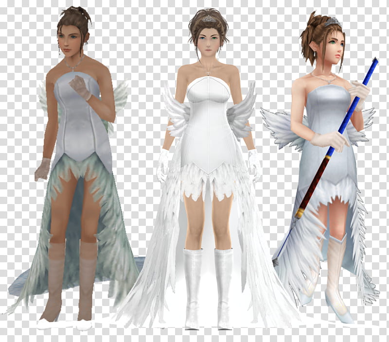 Wedding Design, Final Fantasy X, Yuna, Wedding Dress, Video Games, Final Fantasy XIII, Tidus, Bride transparent background PNG clipart