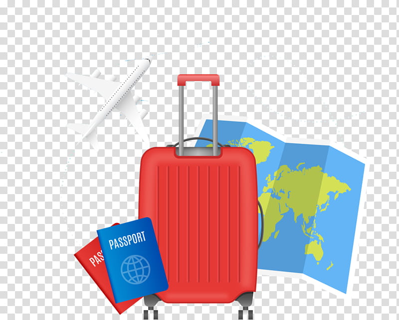 Travel bag red isolated white on transparent background PNG - Similar PNG