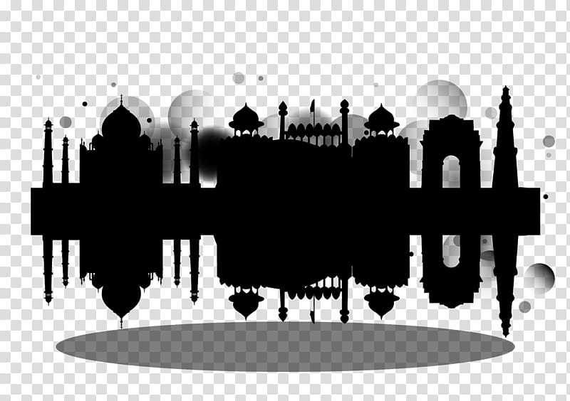 White Background People, Logo, Taj Mahal, Red Fort, Computer, Night, Text, Silhouette transparent background PNG clipart