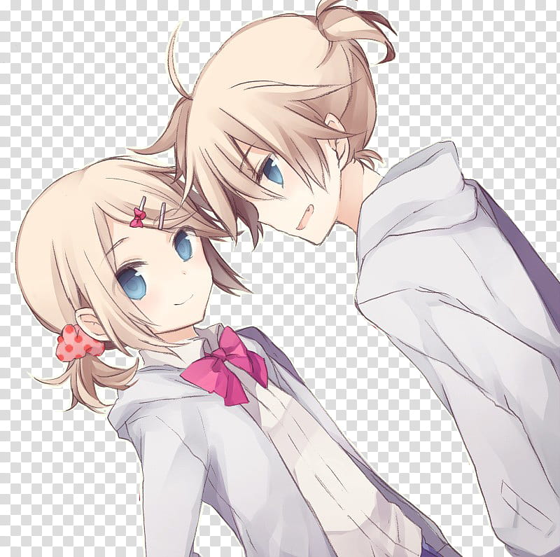Render  Special Kagamine, male and female anime characters transparent background PNG clipart