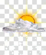 The REALLY BIG Weather Icon Collection, Partly Cloudy with Snow transparent background PNG clipart