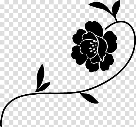 Flower  PS Brushes, of black flower transparent background PNG clipart