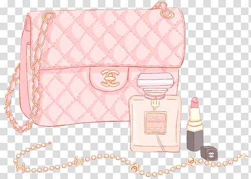 Handbag Chanel Luxury goods, Cartoon woman luxury transparent