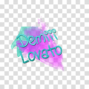 Texto de Demi Lovato transparent background PNG clipart thumbnail