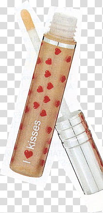 Skins Magazine S, beige I Love Kisses concealer transparent background PNG clipart