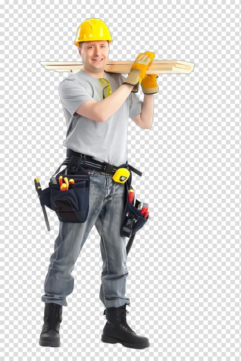 construction worker handyman engineer blue-collar worker workwear, Bluecollar Worker, Hard Hat, Climbing Harness, Electrician, Tradesman, Action Figure transparent background PNG clipart