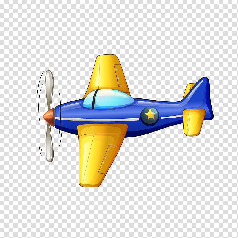 Airplane, Fixedwing Aircraft, Flight, Aviation, Propeller, Yellow, Vehicle, Model Aircraft transparent background PNG clipart