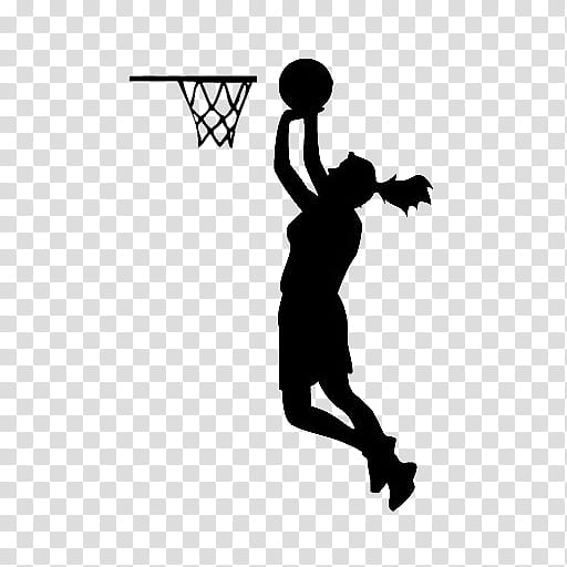 Basketball Hoop, Silhouette, Female, Women, Dribbling, Shooting Sports, Decal, Basketball Player transparent background PNG clipart