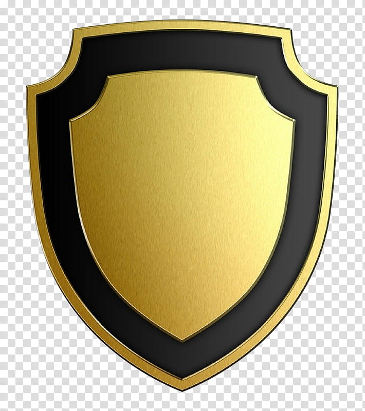 shield yellow emblem logo, Cartoon, Symbol, Crest, Metal, Brass transparent background PNG clipart