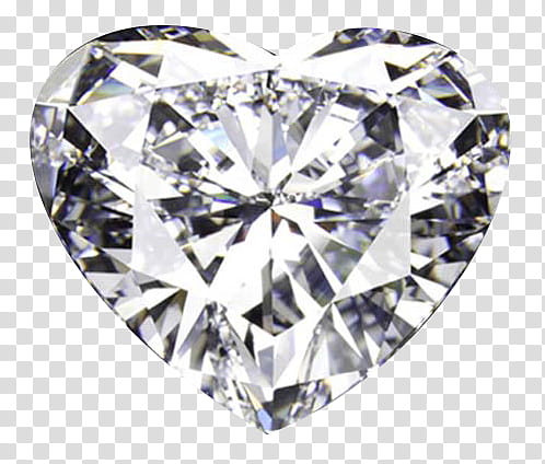 gemstones, heart-shaped diamond transparent background PNG clipart
