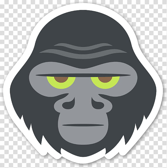 Monkey Emoji, Emoji Domain, Ape, Sticker, Blog, Facepalm, Head, Cartoon transparent background PNG clipart