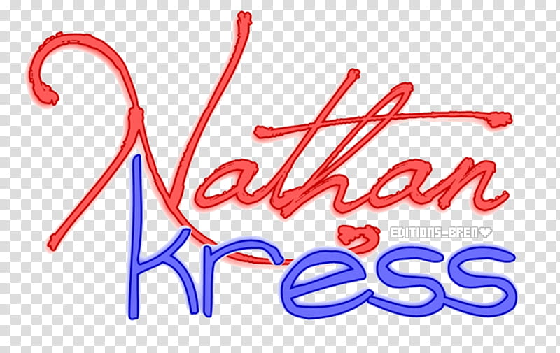 Texto Nathan Kress transparent background PNG clipart