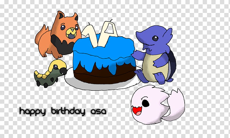 HAPPY BDAY ASA version transparent background PNG clipart