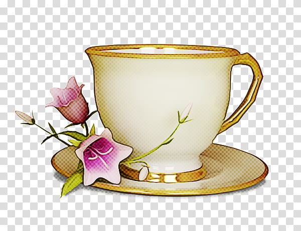 Flower, Coffee Cup, Porcelain, Mug, Saucer, Tea, Tableware, Bowl transparent background PNG clipart