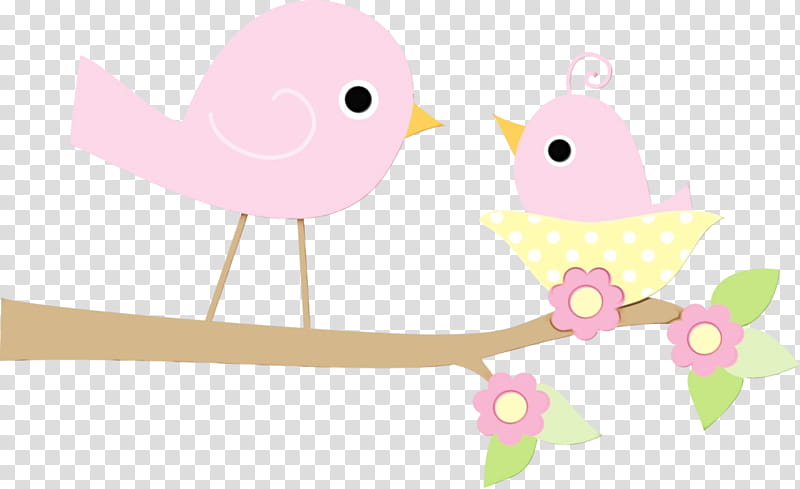 Baby toys, Watercolor, Paint, Wet Ink, Pink, Bird, Cartoon, Baby Products transparent background PNG clipart