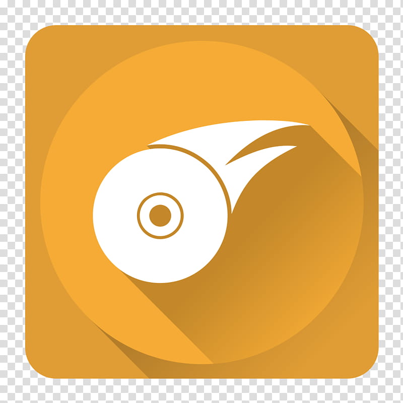 Shadow Windows Icons, CDBurnerXP, orange and white eye icon transparent background PNG clipart