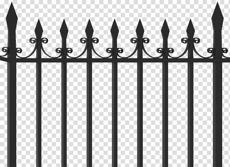 Fence, Wrought Iron, Gate, Iron Railing, Synthetic Fence, Aluminum Fencing, Snow Fence, Chainlink Fencing transparent background PNG clipart