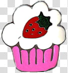 Cupcake Set , strawberry cupcake illustration transparent background PNG clipart