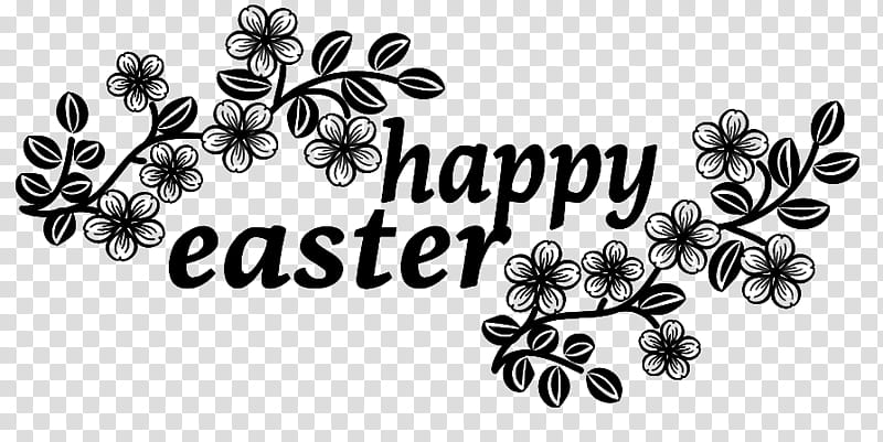 Easter Text , happy easter signage transparent background PNG clipart