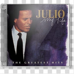 CD Case Collection GHIJ , JULIO IGLESIAS, My life_x- transparent background PNG clipart