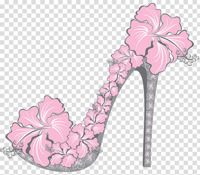 Drawing Of Family, Highheeled Shoe, Floral Shoe, Flower, Stiletto Heel, Floral Design, Clothing, Footwear transparent background PNG clipart