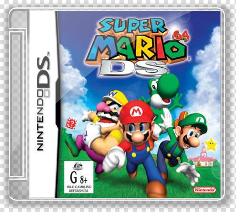 Super Mario Jewel Case, Super Mario  DS transparent background PNG clipart