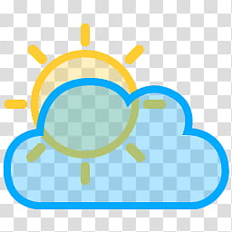 Stylish Weather Icons, sun.rays.cloud transparent background PNG clipart