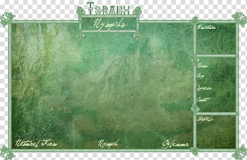 Nymph Template, green board transparent background PNG clipart