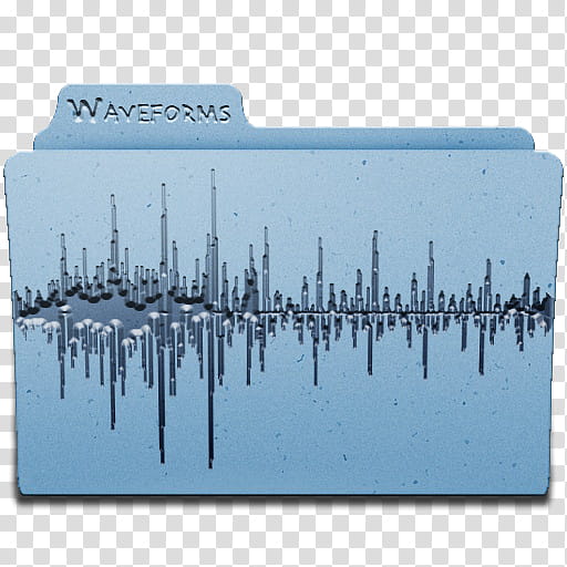 Misc Editing Icons, Waveforms, waveforms folder icon transparent background PNG clipart
