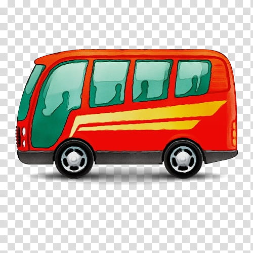 land vehicle motor vehicle mode of transport transport vehicle, Watercolor, Paint, Wet Ink, Bus, Minibus, Car, Cartoon transparent background PNG clipart