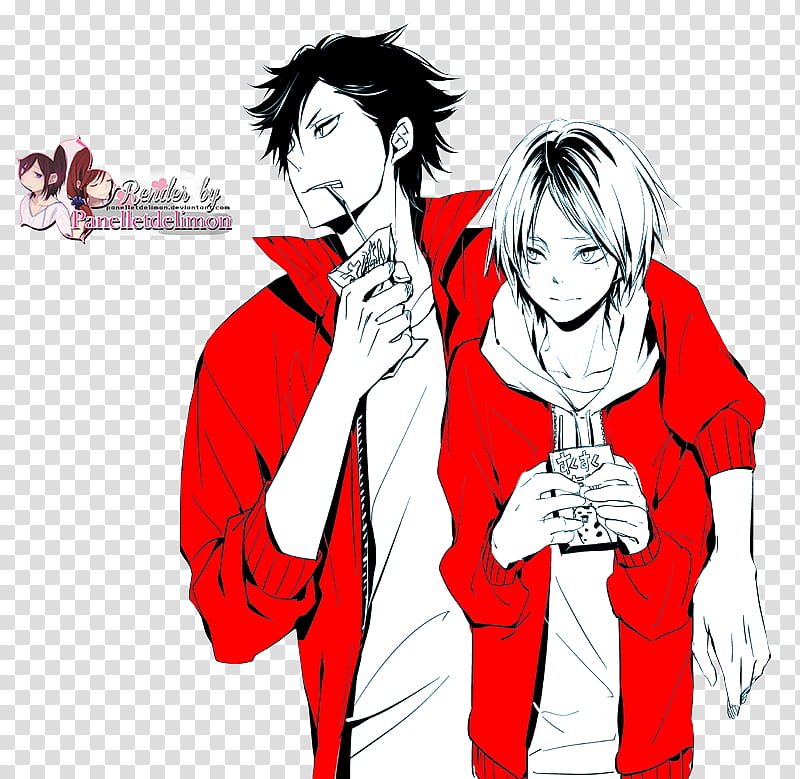 Render Haikyuu Kuroo and Kenma, two male anime characters transparent  background PNG clipart | HiClipart