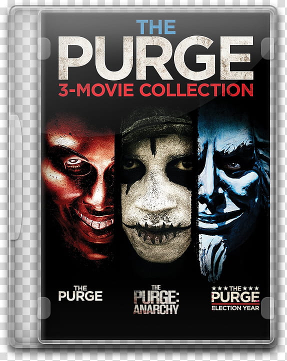 The Purge Collection DVD Folder Icons, dvd box the purge transparent background PNG clipart