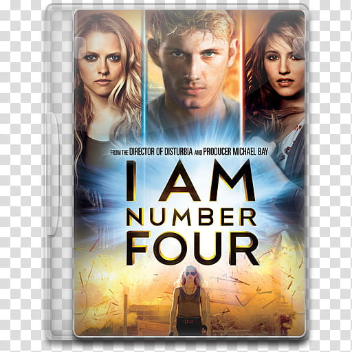 Movie Icon , I Am Number Four, I Am Number Four DVD case transparent background PNG clipart